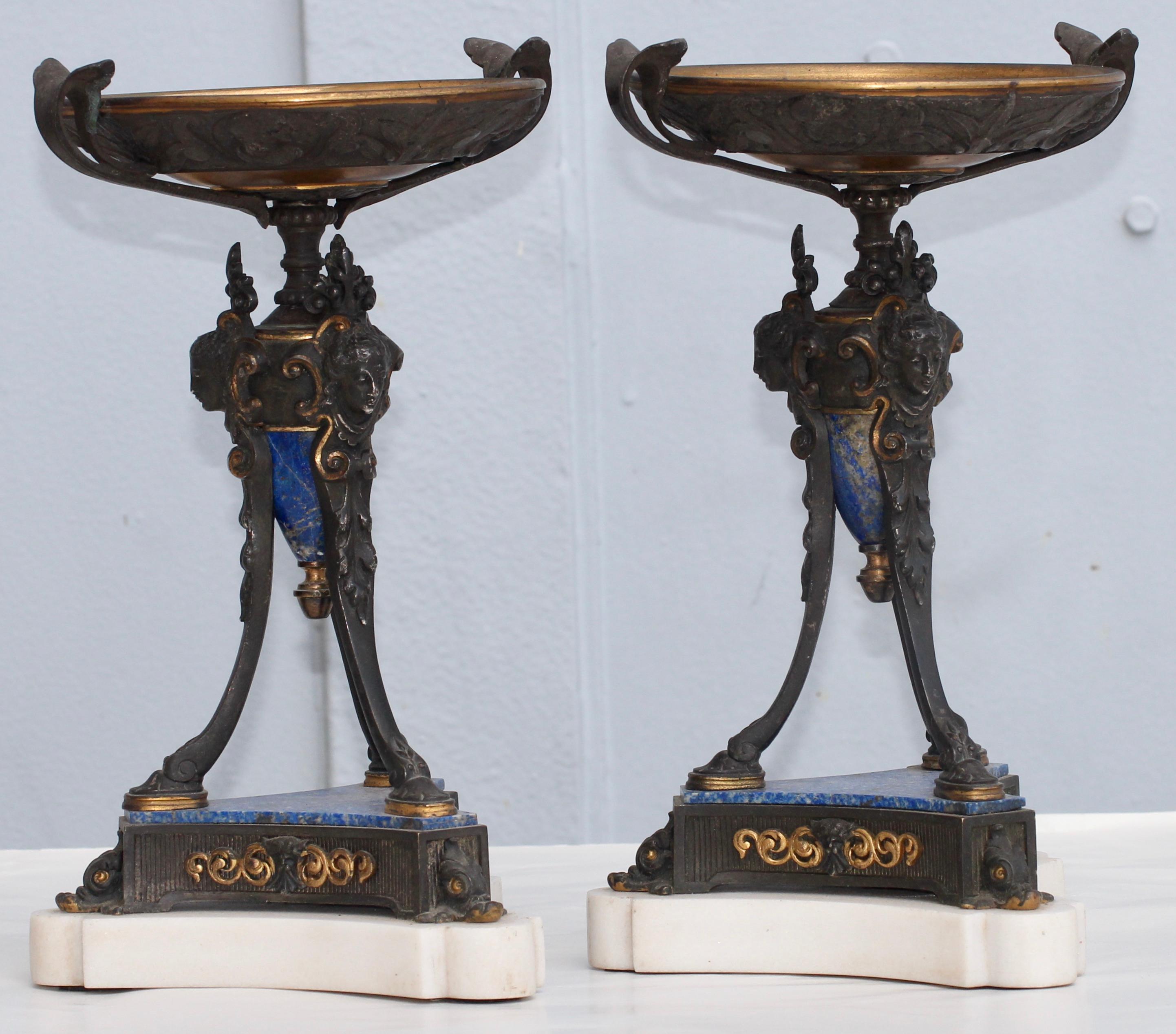 Neoclassical Revival French 19th Century Pair of Tazzas