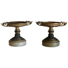 French 19th Century Pair of Tazzas