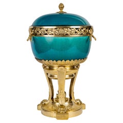 Vaso coperto di pot-pourri francese del XIX secolo