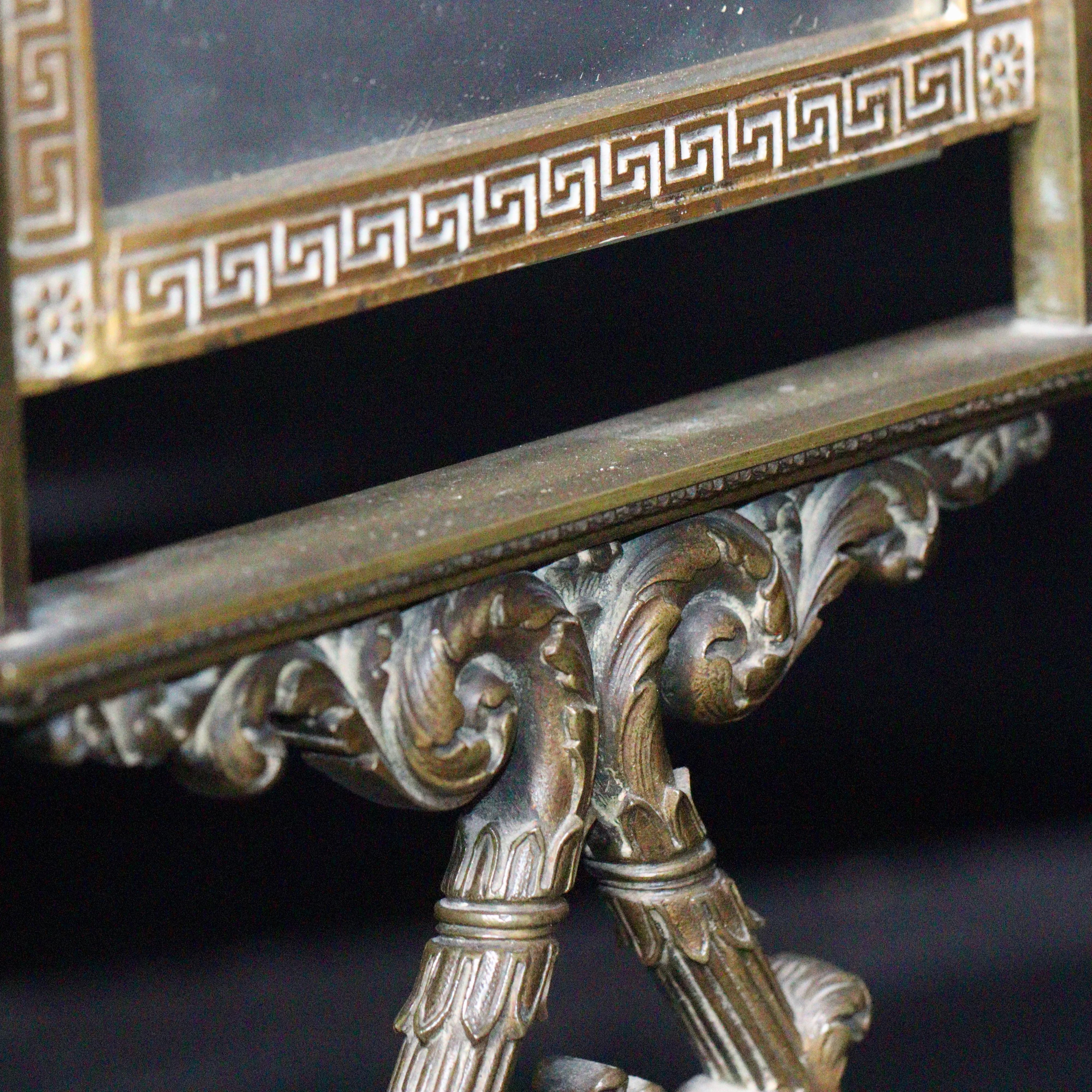 Bronze French 19th Century Restauration Psyche Coiffeuse Mirror For Sale