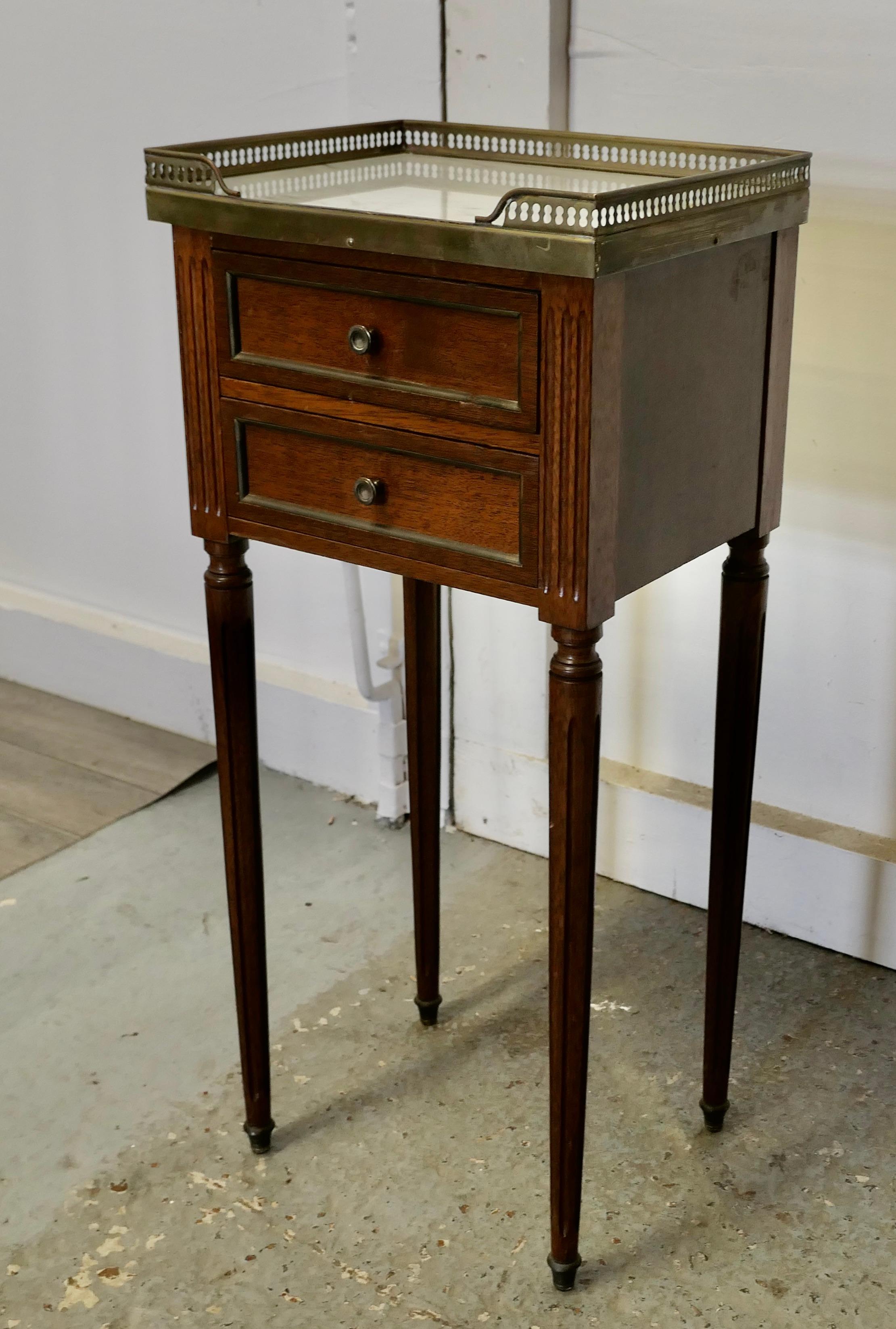 French 19th Century Side Table or Bedside Cabinet In Good Condition In Chillerton, Isle of Wight