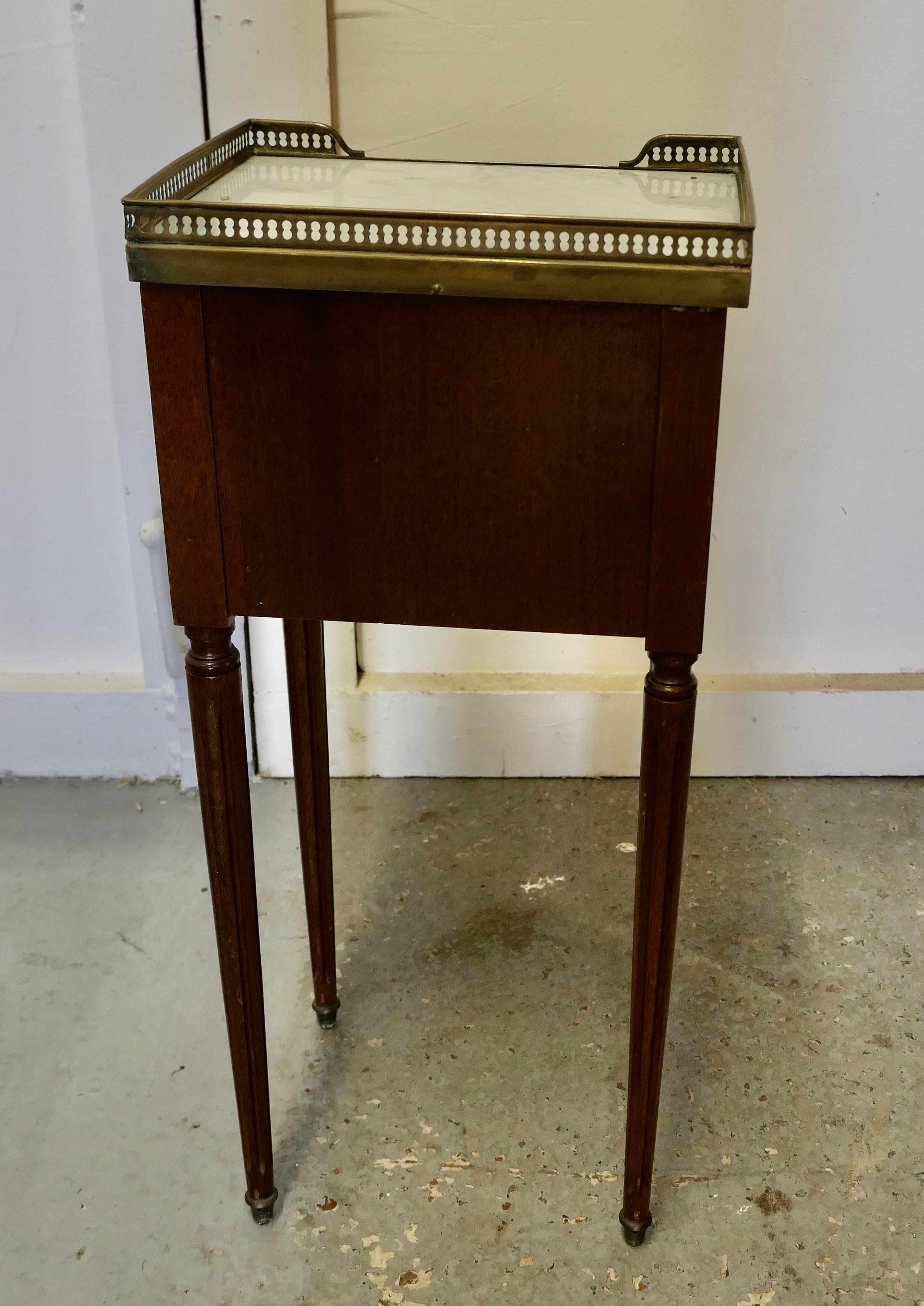 French 19th Century Side Table or Bedside Cabinet 1