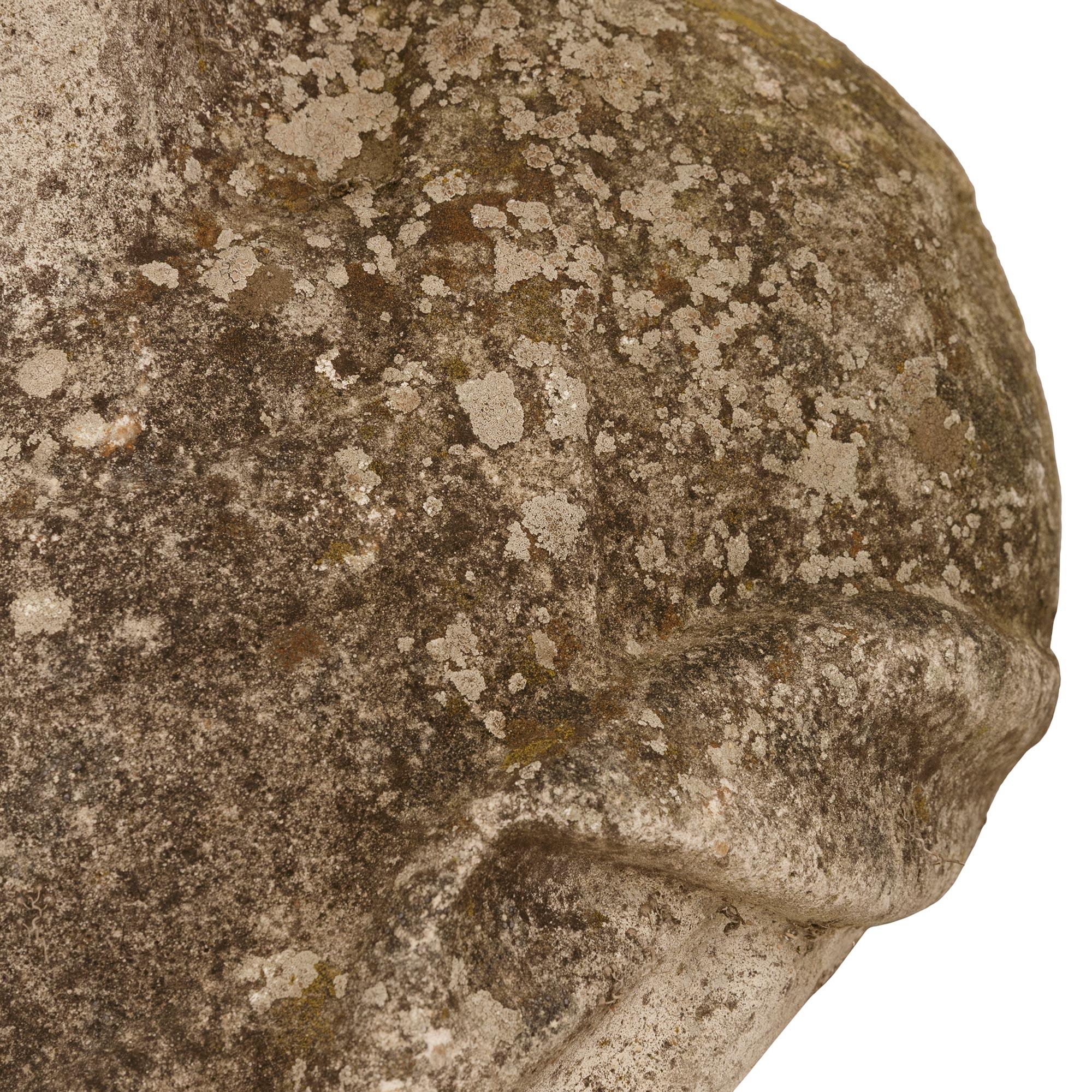 A French 19th century Stone warrior statue For Sale 3