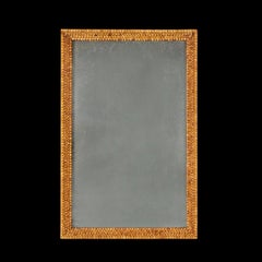 A French 19th Century Straw Work Mirror
