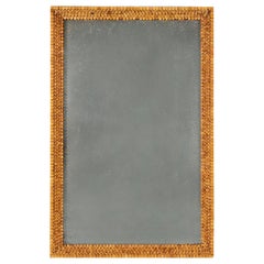 A French 19th Century Straw Work Mirror