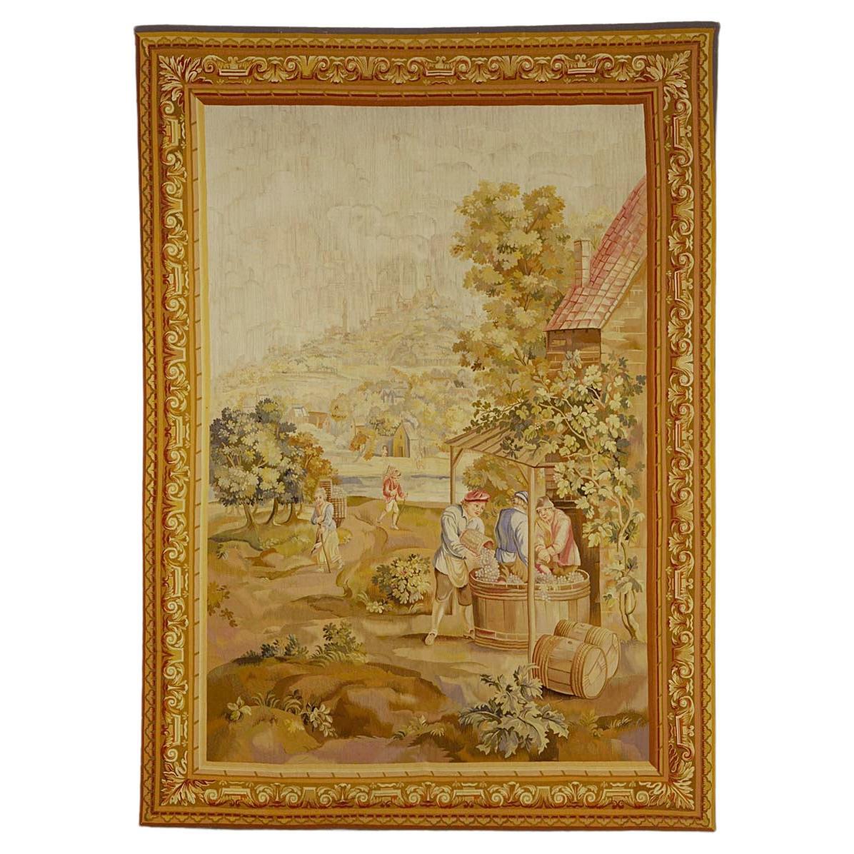 A French 19th Century Tapestry 5'11 x 8'