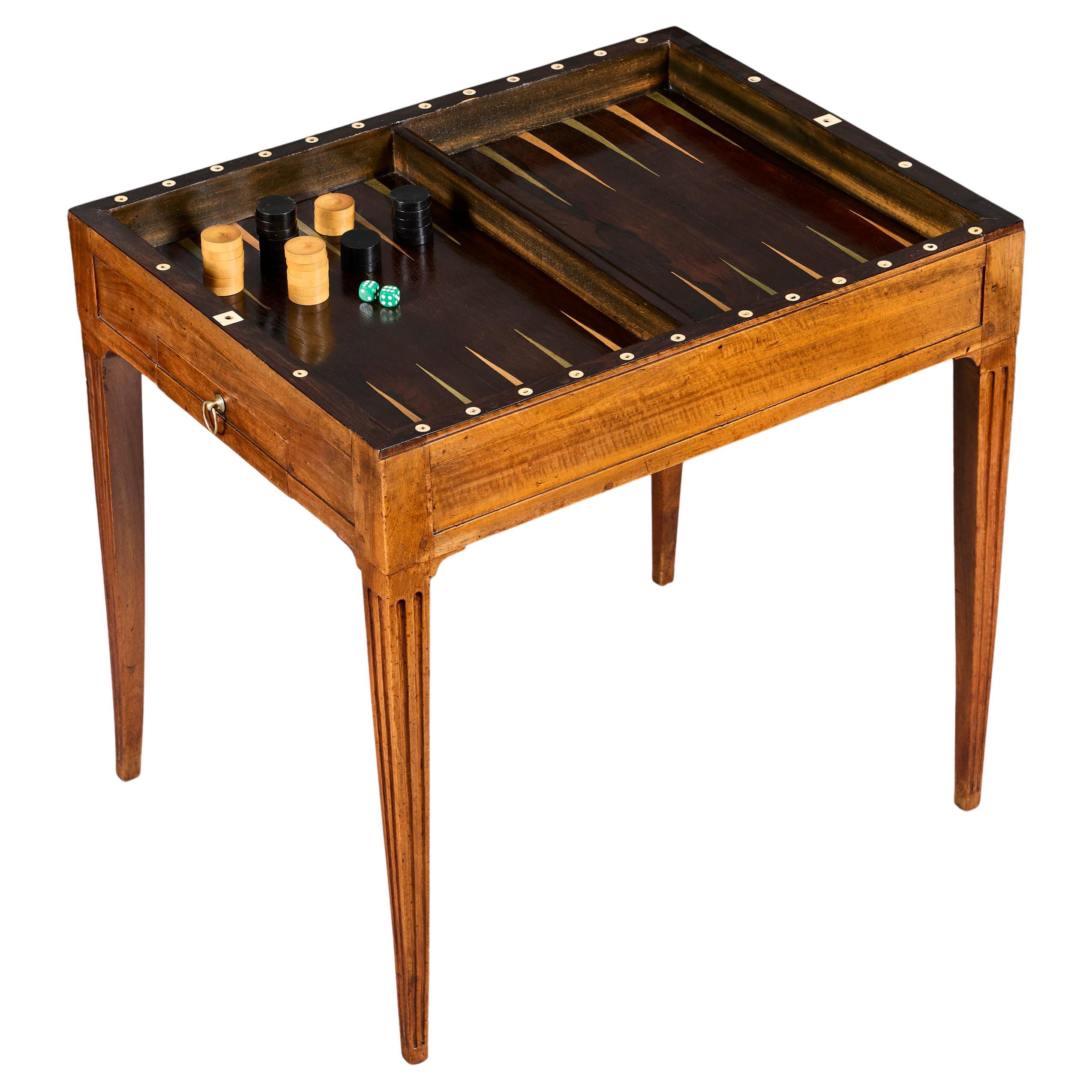 A French 19th Century Tric Trac Table
