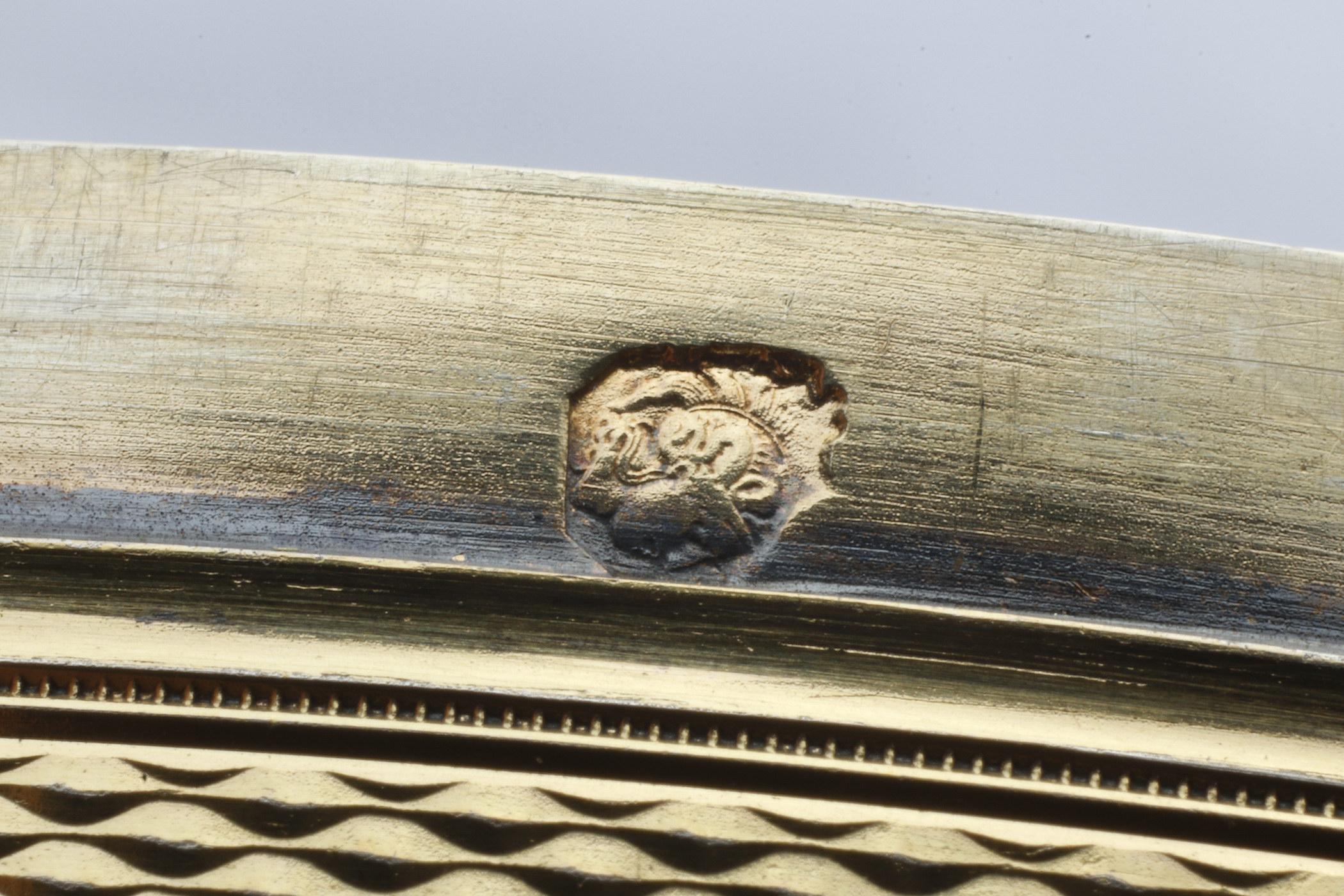 Französische Vermeil-Schachtel aus dem 19. Jahrhundert mit Ledergehäuse, signiert Boin-Taburet 6
