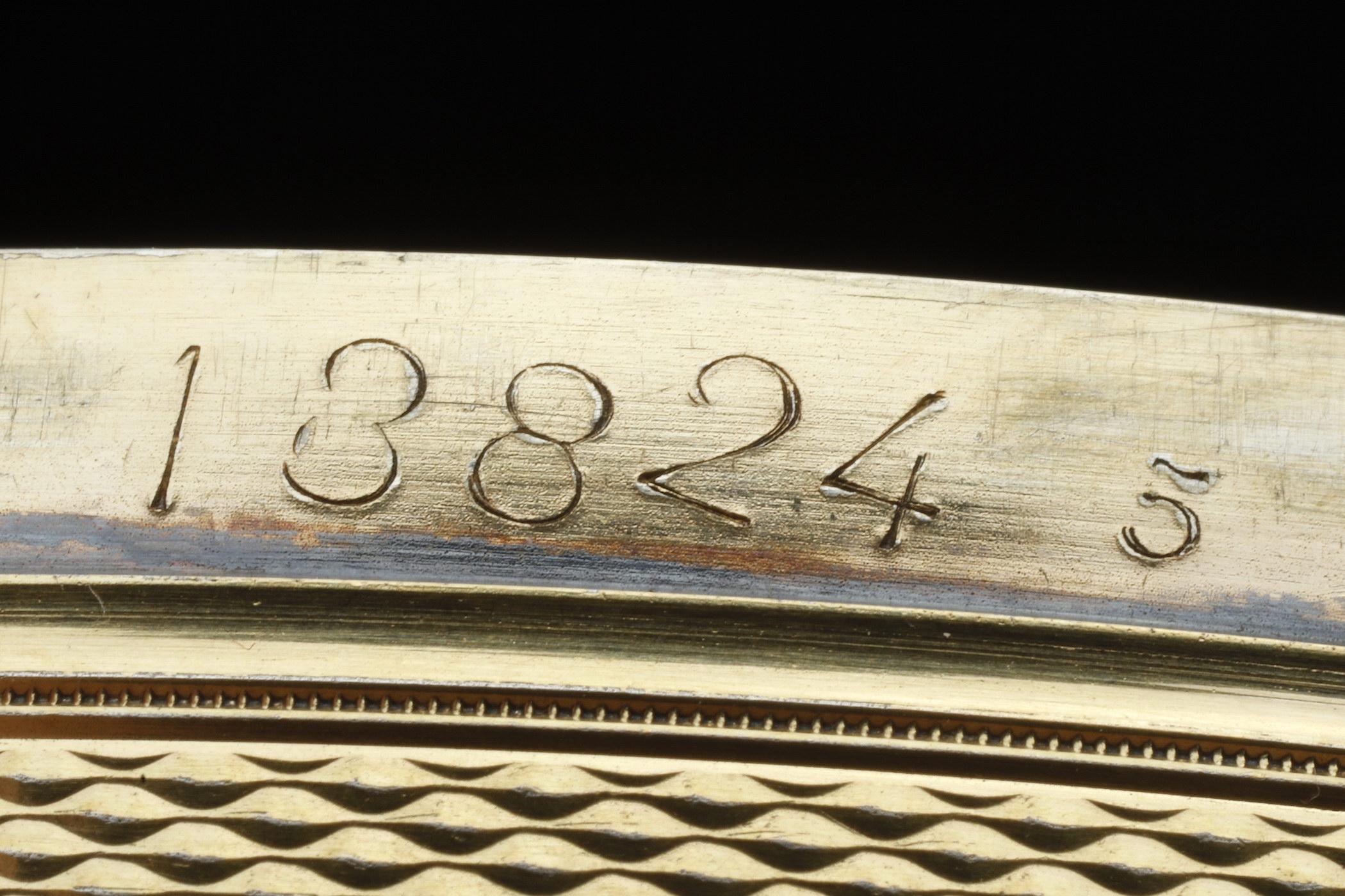 Französische Vermeil-Schachtel aus dem 19. Jahrhundert mit Ledergehäuse, signiert Boin-Taburet 9
