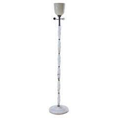 A French alabaster floor lamp, C. 1945.