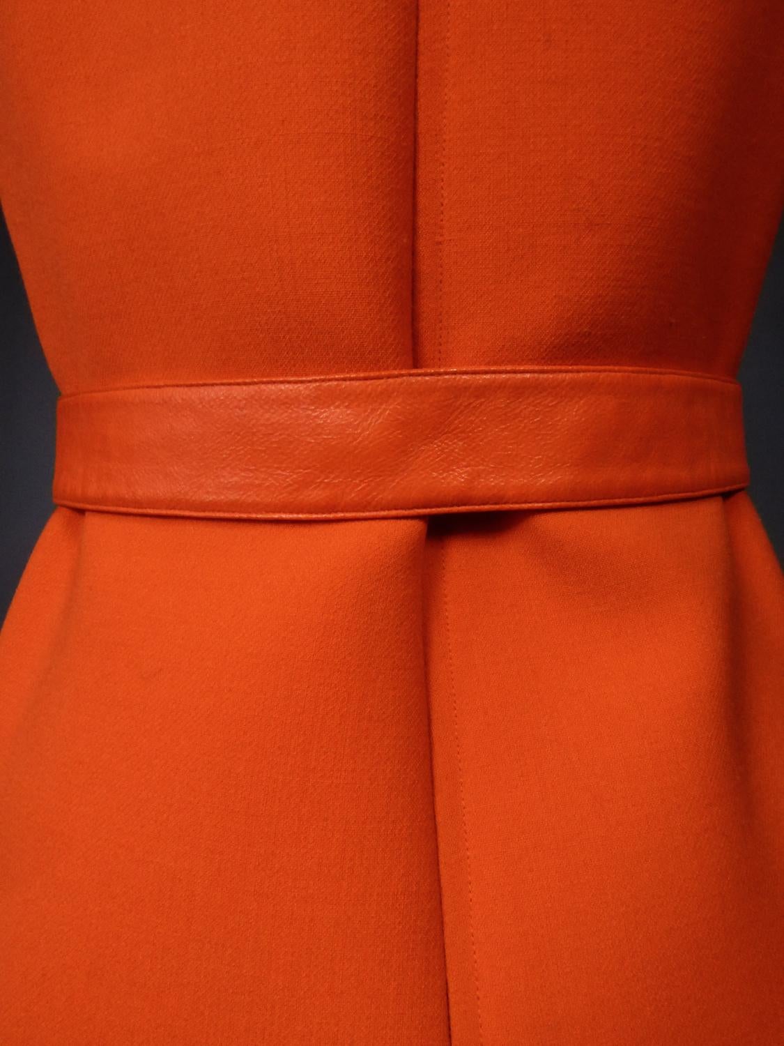Robe française André Courrèges Couture Future numérotée 0045426 Circa 1970/1972 en vente 8