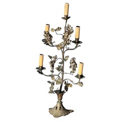 A French Antique Brass Candelabra Light
