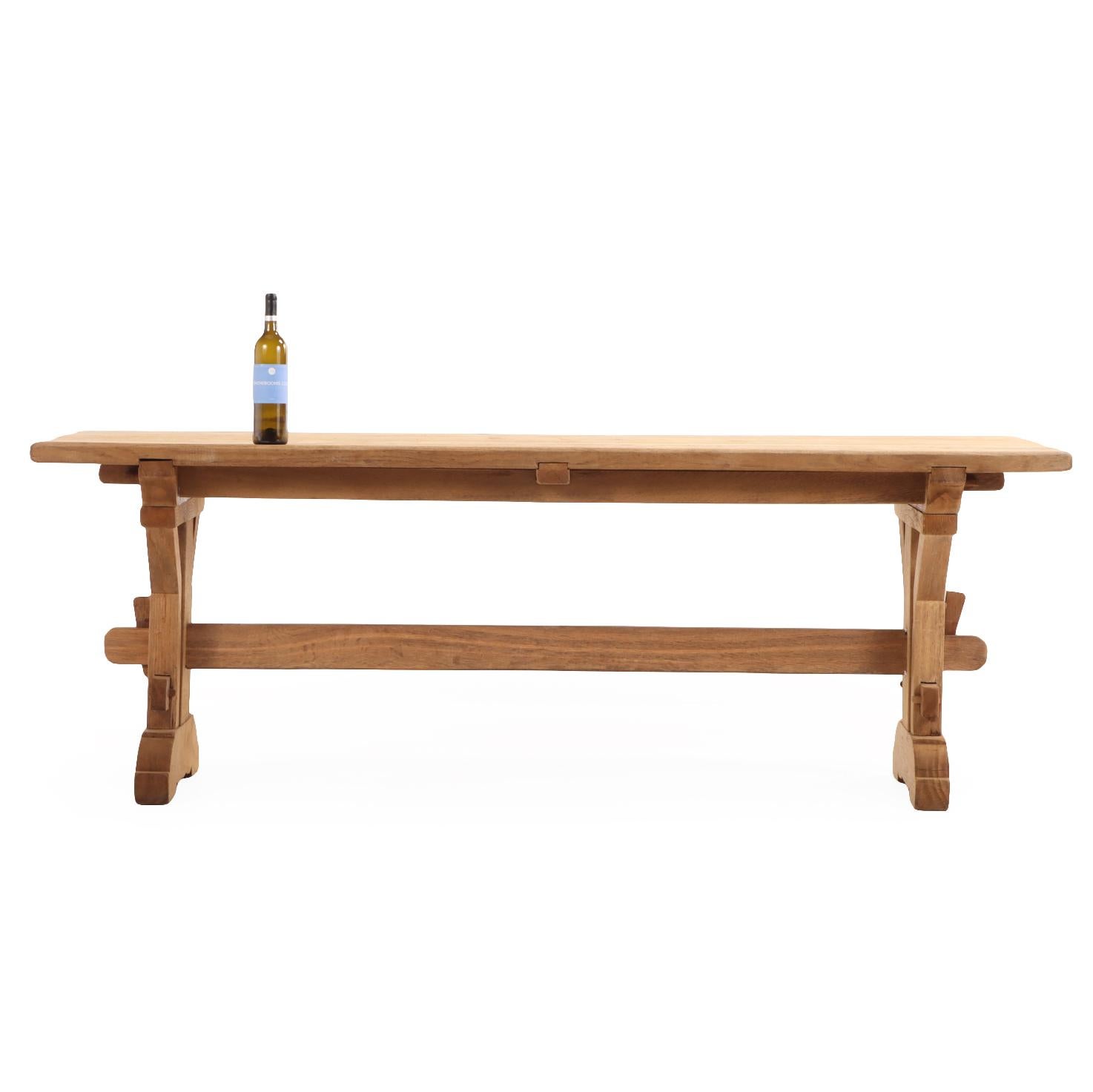 20ième siècle A.I.C., table d'architecte en chêne, C.C. 1945. en vente