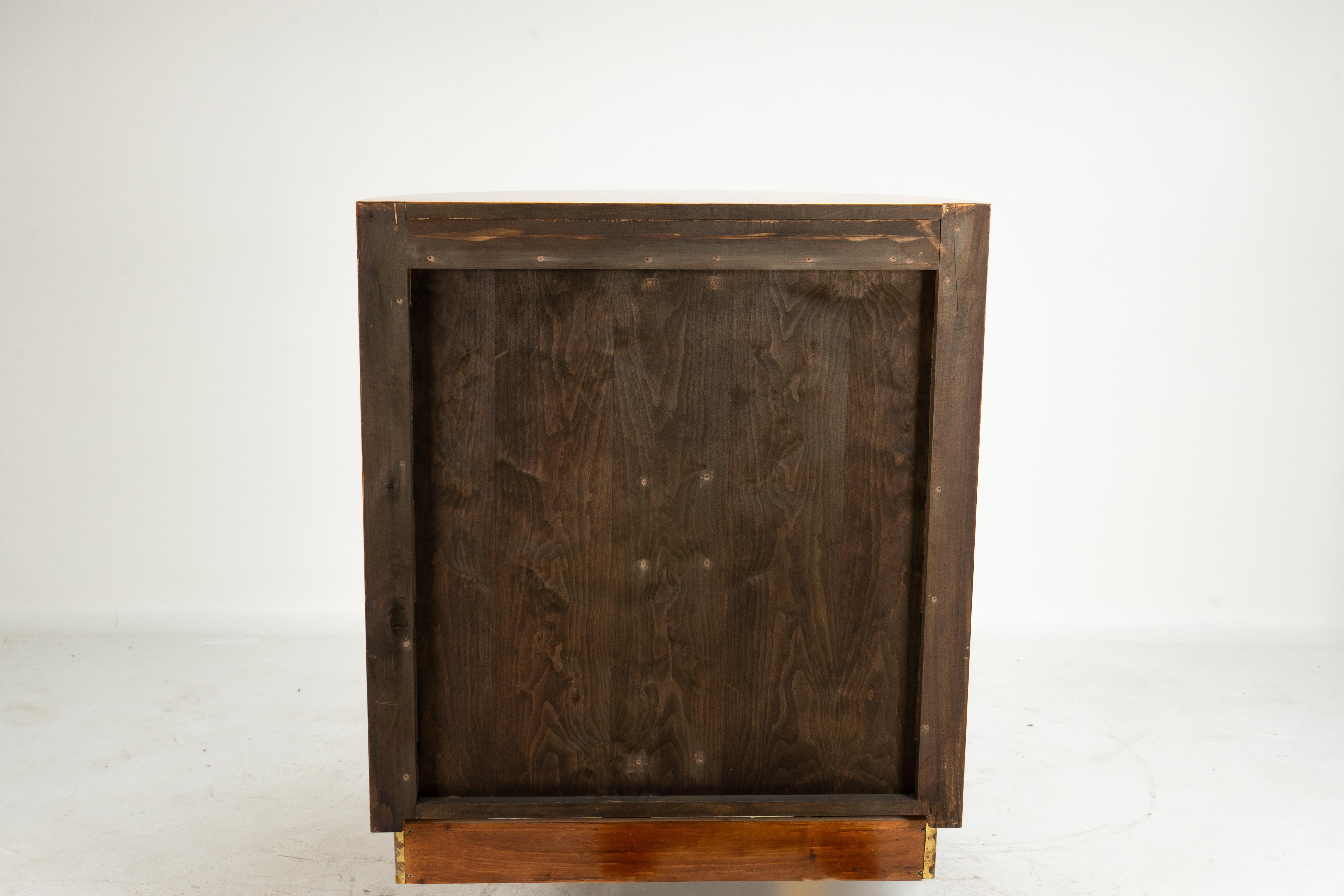A French Art Deco Bar Cabinet With Mirrored Interior For Sale 1