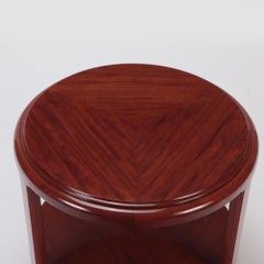 French Art Deco Mahogany Side Table by Louis Majorelle, Signed, Circa 1930