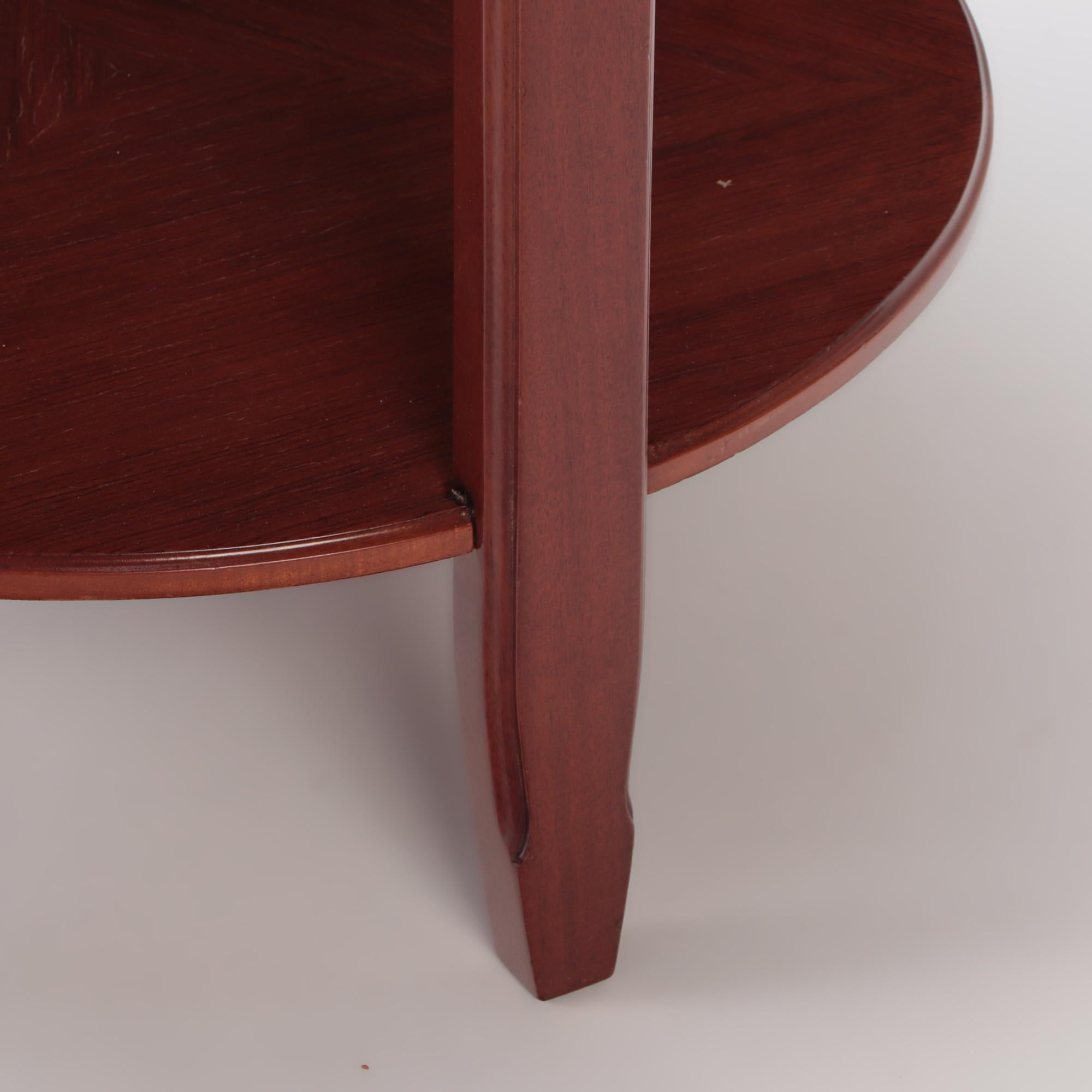 French Art Deco Mahogany Side Table by Louis Majorelle, Signed, Circa 1930 For Sale 1