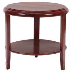 French Art Deco Mahogany Side Table by Louis Majorelle, Signed, Circa 1930
