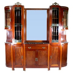 Art Glass Case Pieces and Storage Cabinets