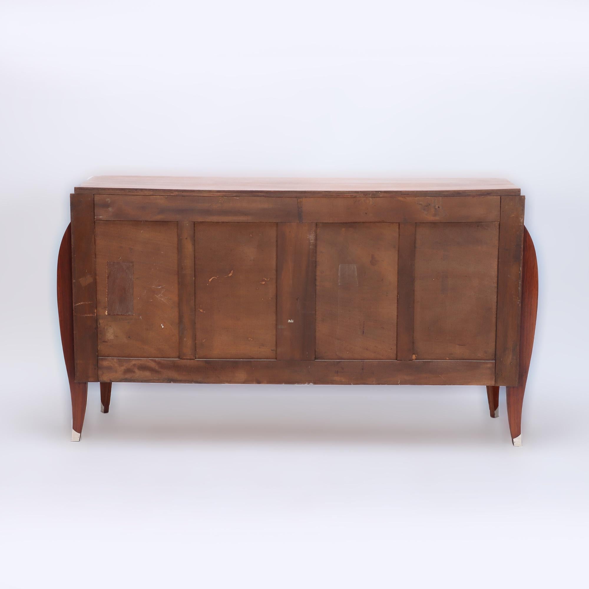 French Art Deco Rosewood and Burl Walnut Server, circa 1935.  7