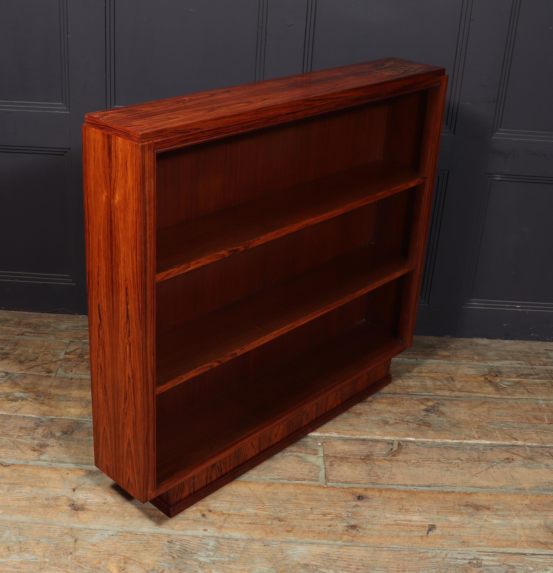 A French Art Deco rosewood Open Bookcase 2