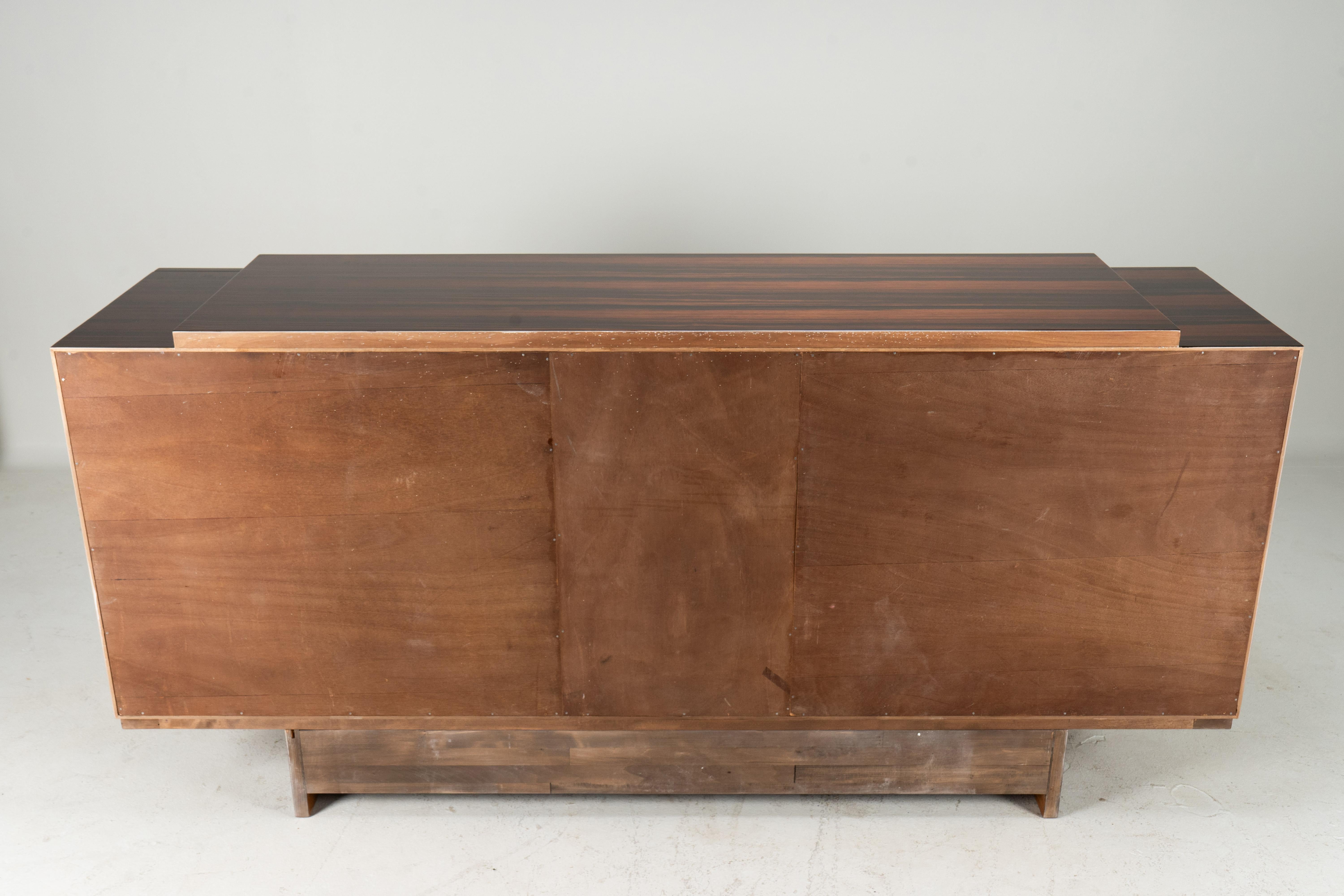 Chrome A French Art Deco Sideboard with 5 Drawers For Sale