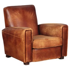 A.I.C.C., fauteuil club classique de style Art Déco français, C.C. 1960.
