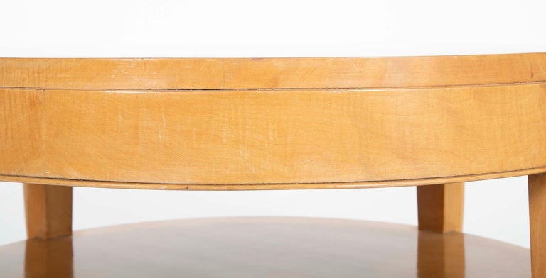 French Art Deco Sycamore Side Table For Sale 5