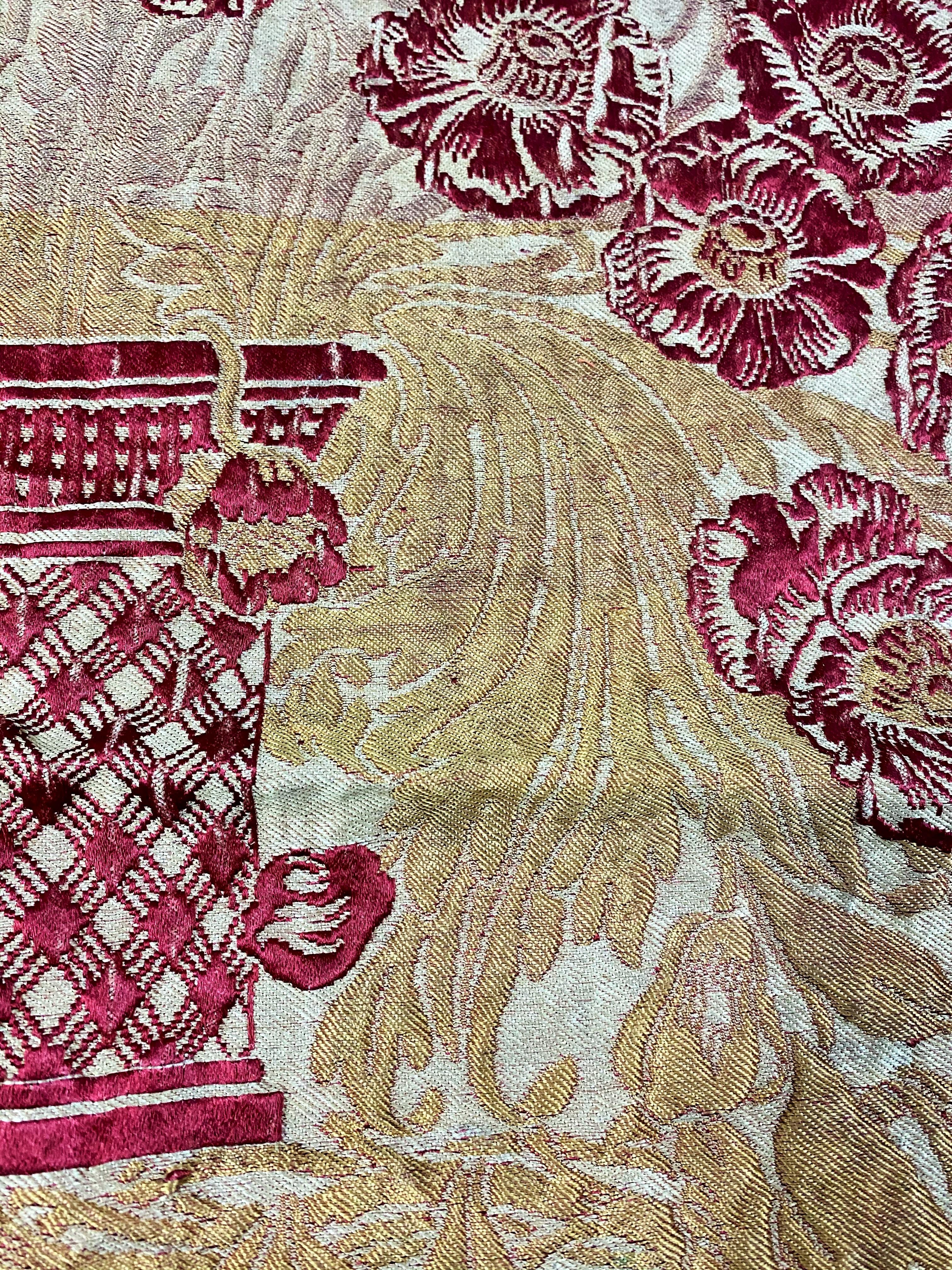 Una seda brocada Art Nouveau francesa de Adrien Karbowsky - Tassinari & Chatel 1899 6