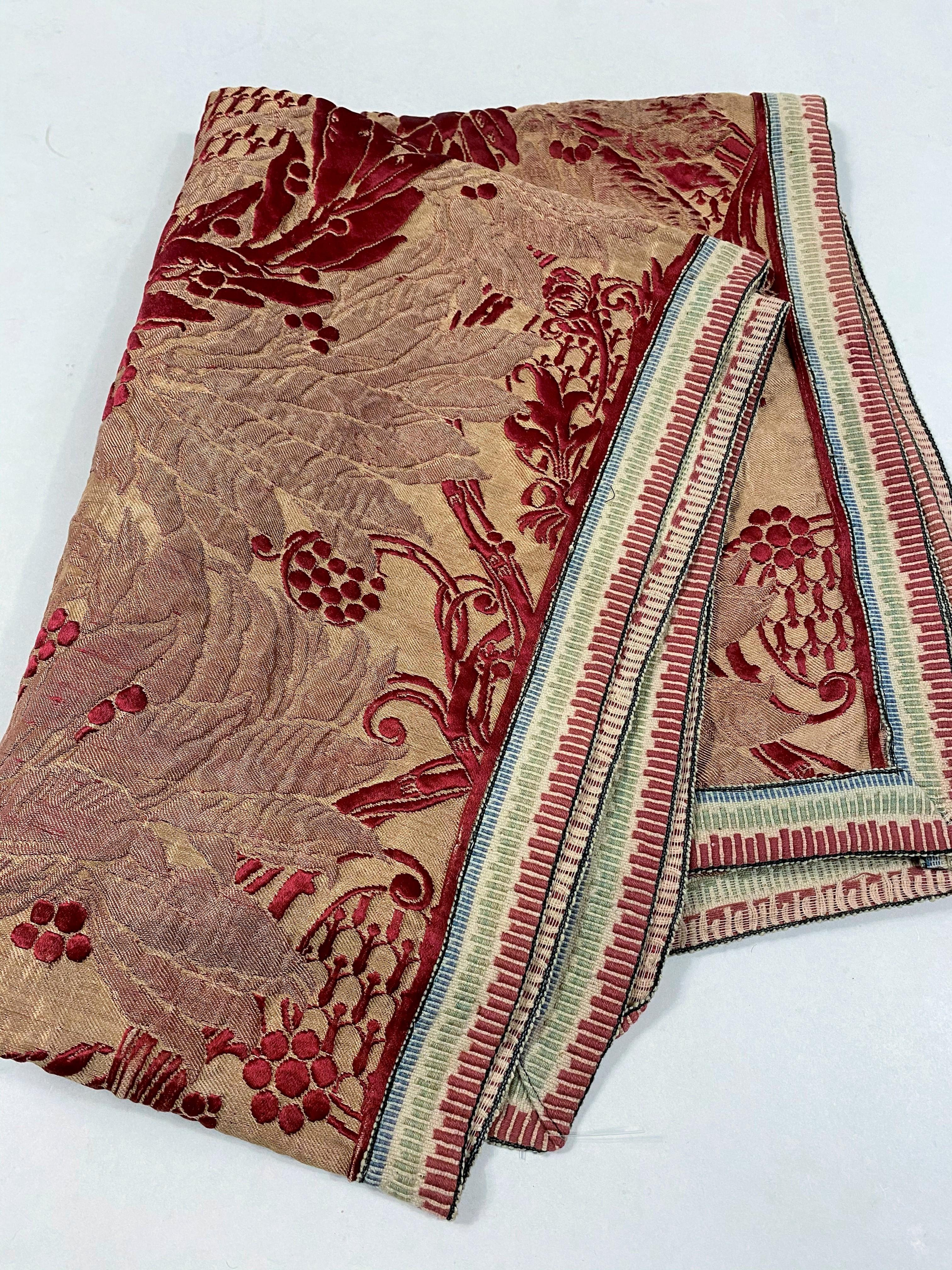 A French Art Nouveau Brocaded Silk by Adrien Karbowsky - Tassinari & Chatel 1899 For Sale 10