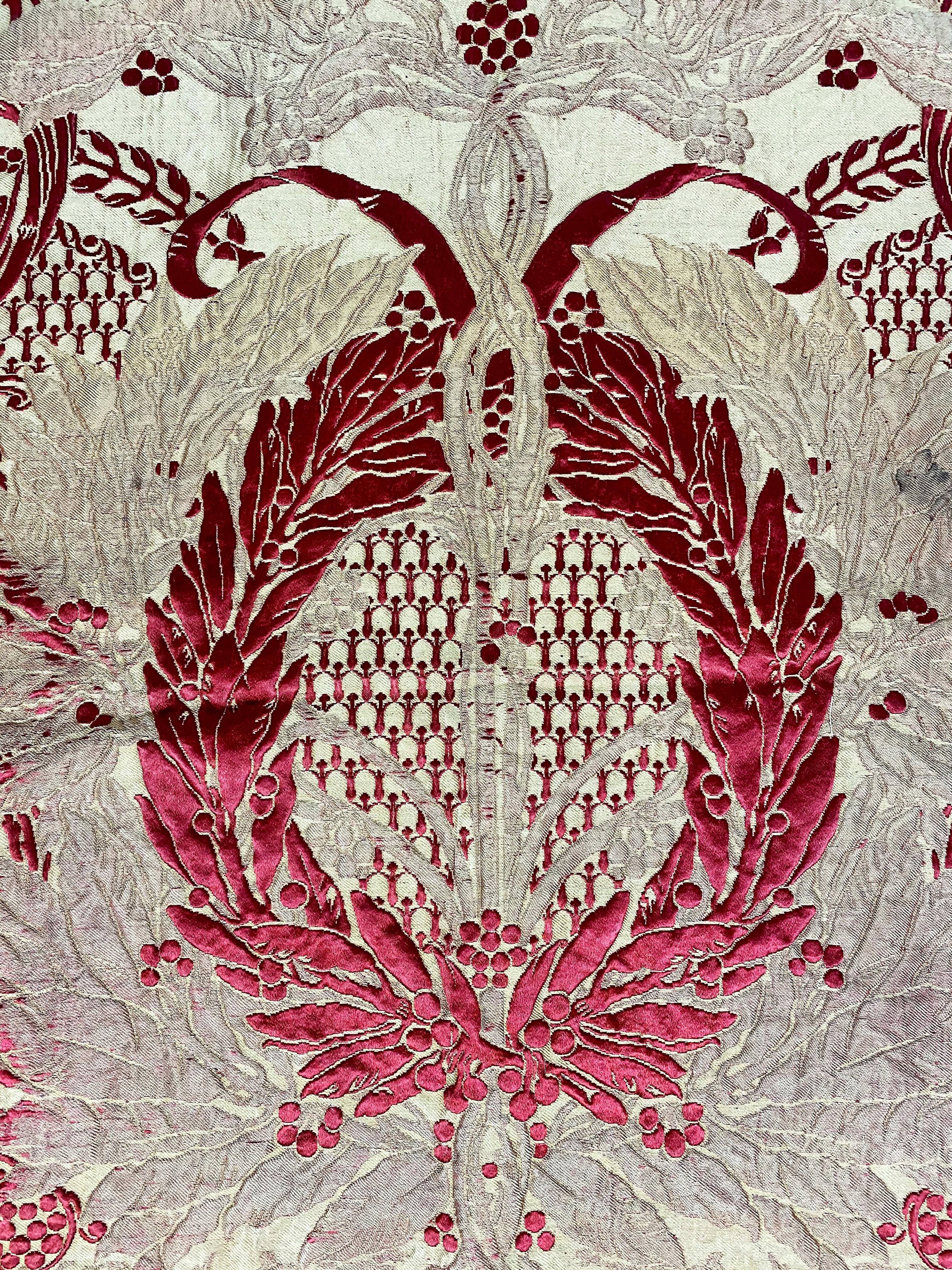 Una seda brocada Art Nouveau francesa de Adrien Karbowsky - Tassinari & Chatel 1899 2