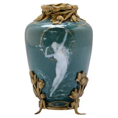 French Art Nouveau Naïade Jewell Vase, circa 1890