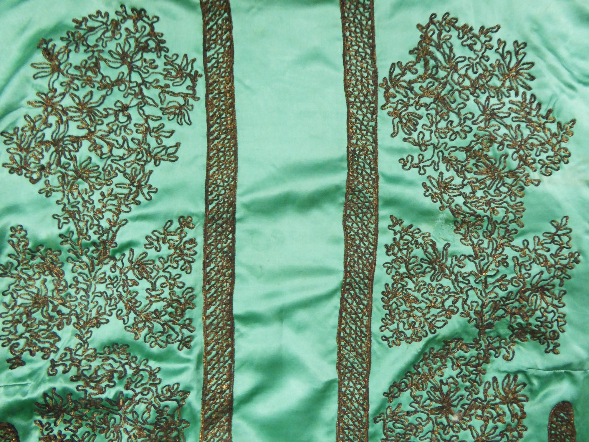 A French Babani Couture Embroidered Satin Kaftan - Museum Piece Circa 1920 11