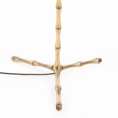 A French Bagues bronze floor lamp, C 1940.