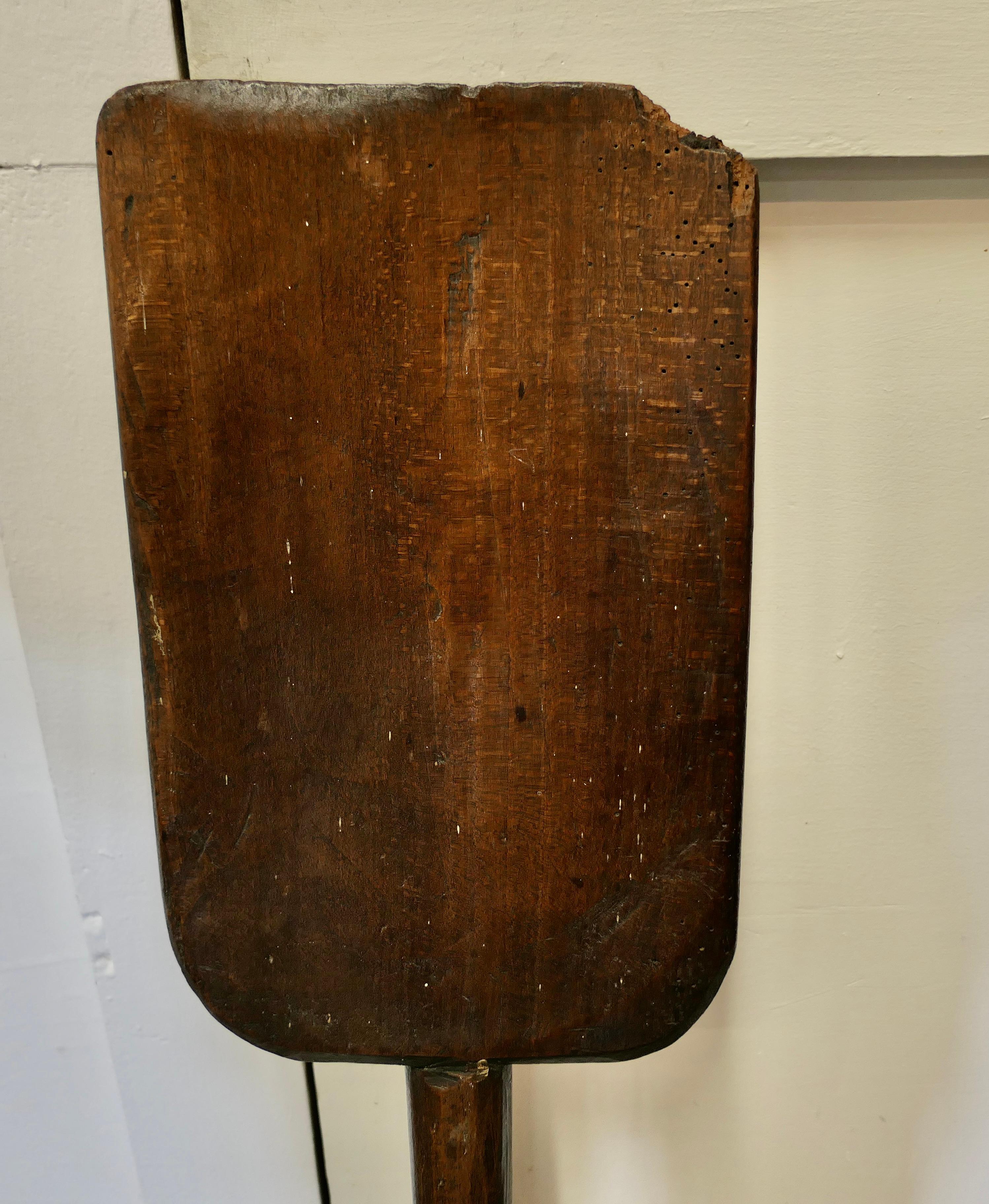 19th Century A French Baker’s Wooden Bread Paddle    For Sale