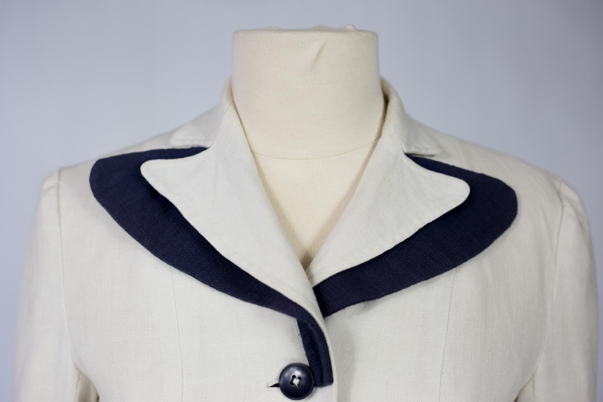 A French Bar Navy suit Circa 1945/1950 1