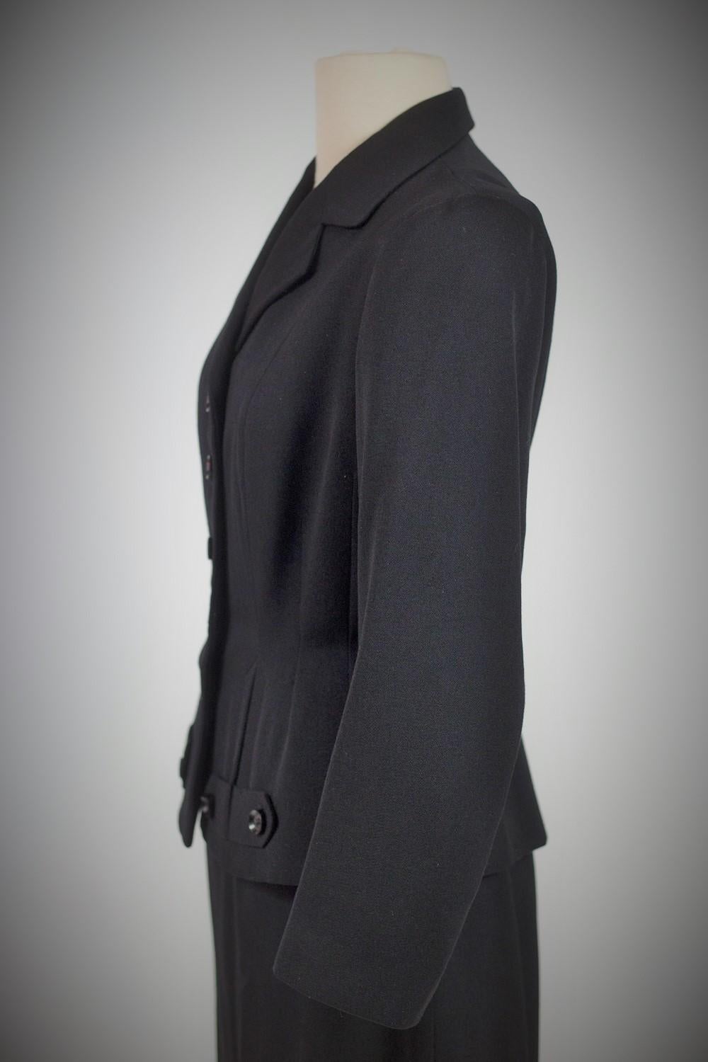 A French Bar Suit skirt and jacket By Franck & Fils - Paris Circa 1945/1950 For Sale 3