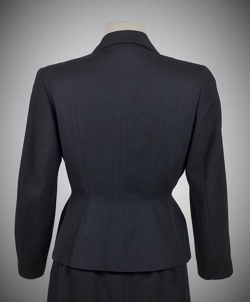A French Bar Suit skirt and jacket By Franck & Fils - Paris Circa 1945/1950 For Sale 6