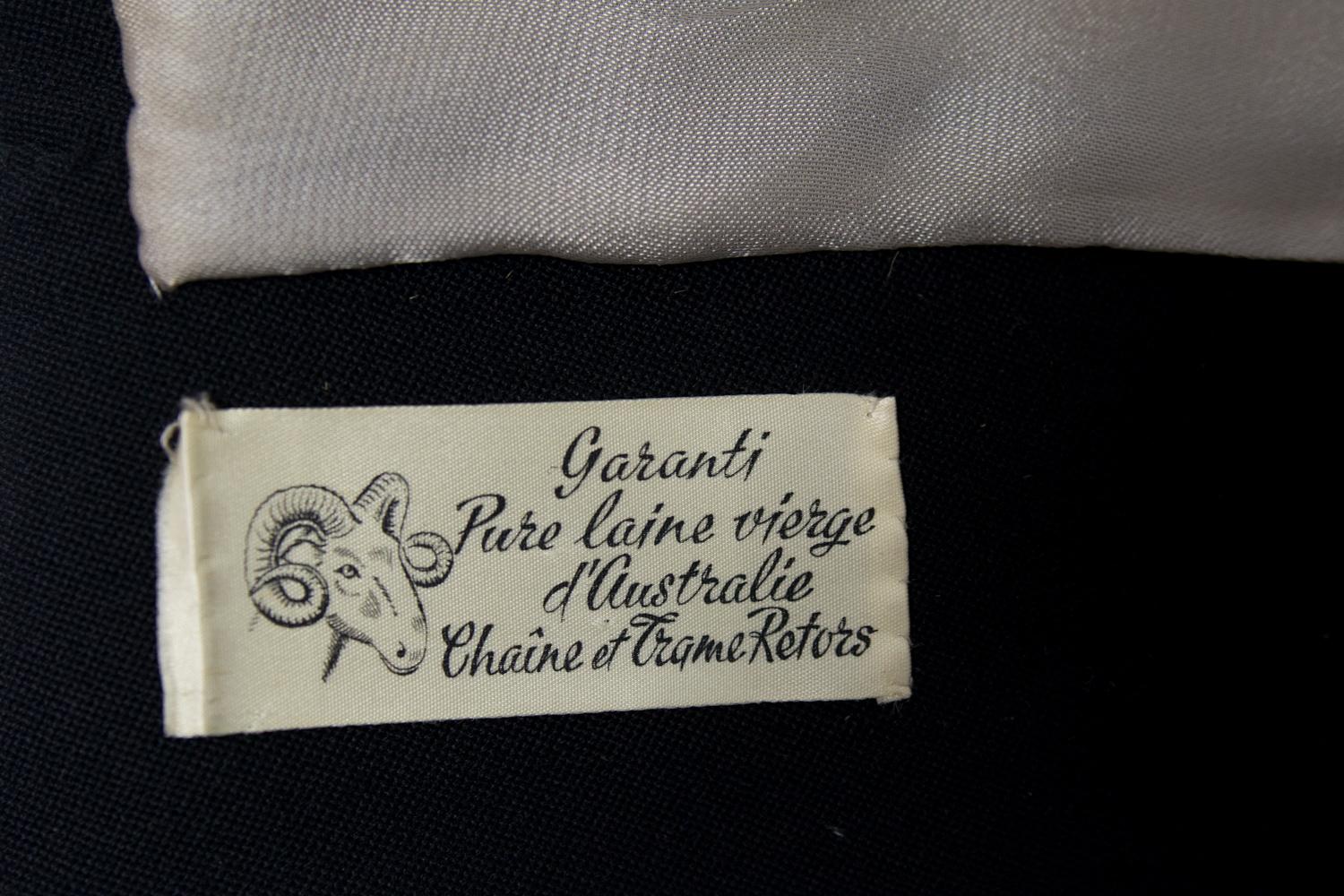Französischer Bar-Anzug-Rock und Jacke von Franck & Fils - Paris um 1945/1950 im Zustand „Gut“ im Angebot in Toulon, FR