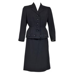 Retro A French Bar Suit skirt and jacket By Franck & Fils - Paris Circa 1945/1950