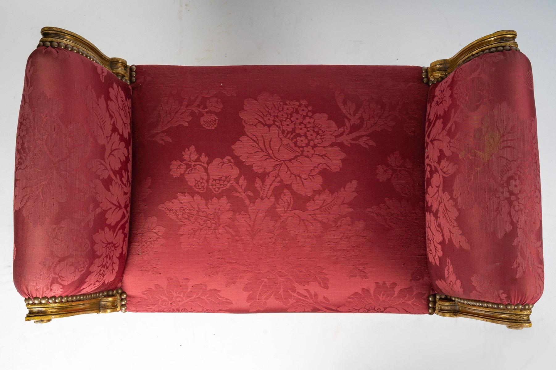 Fine XIX secolo Uno sgabello francese Belle Époque Curule del 1880 circa in vendita