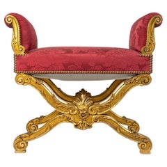 A French Belle Époque Curule Stool circa 1880