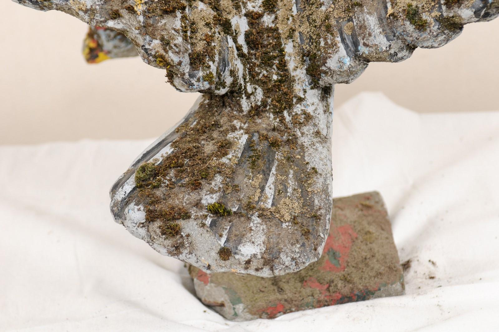 A French Bird Garden Statue From Mid 20th Century  For Sale 5