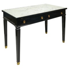 A French Black Lacquer Writing Table