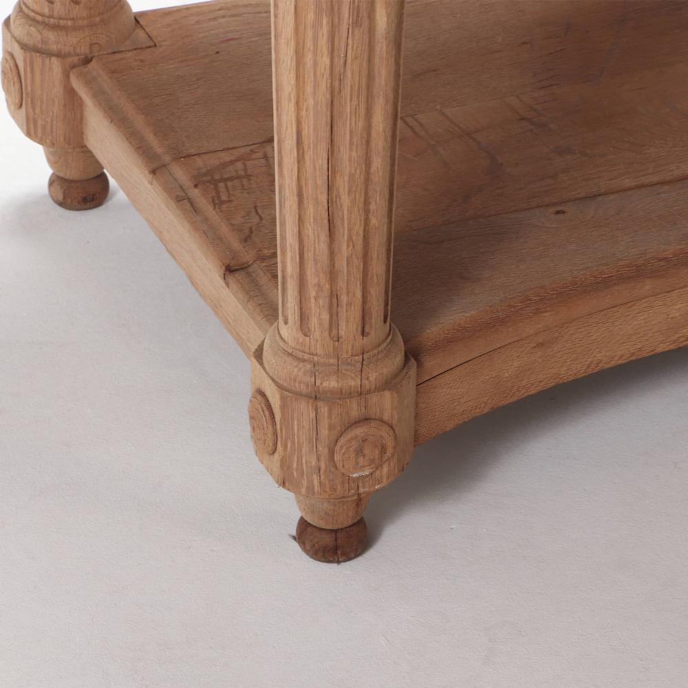 Late 19th Century A French bleached oak drapers table circa 1880.  For Sale