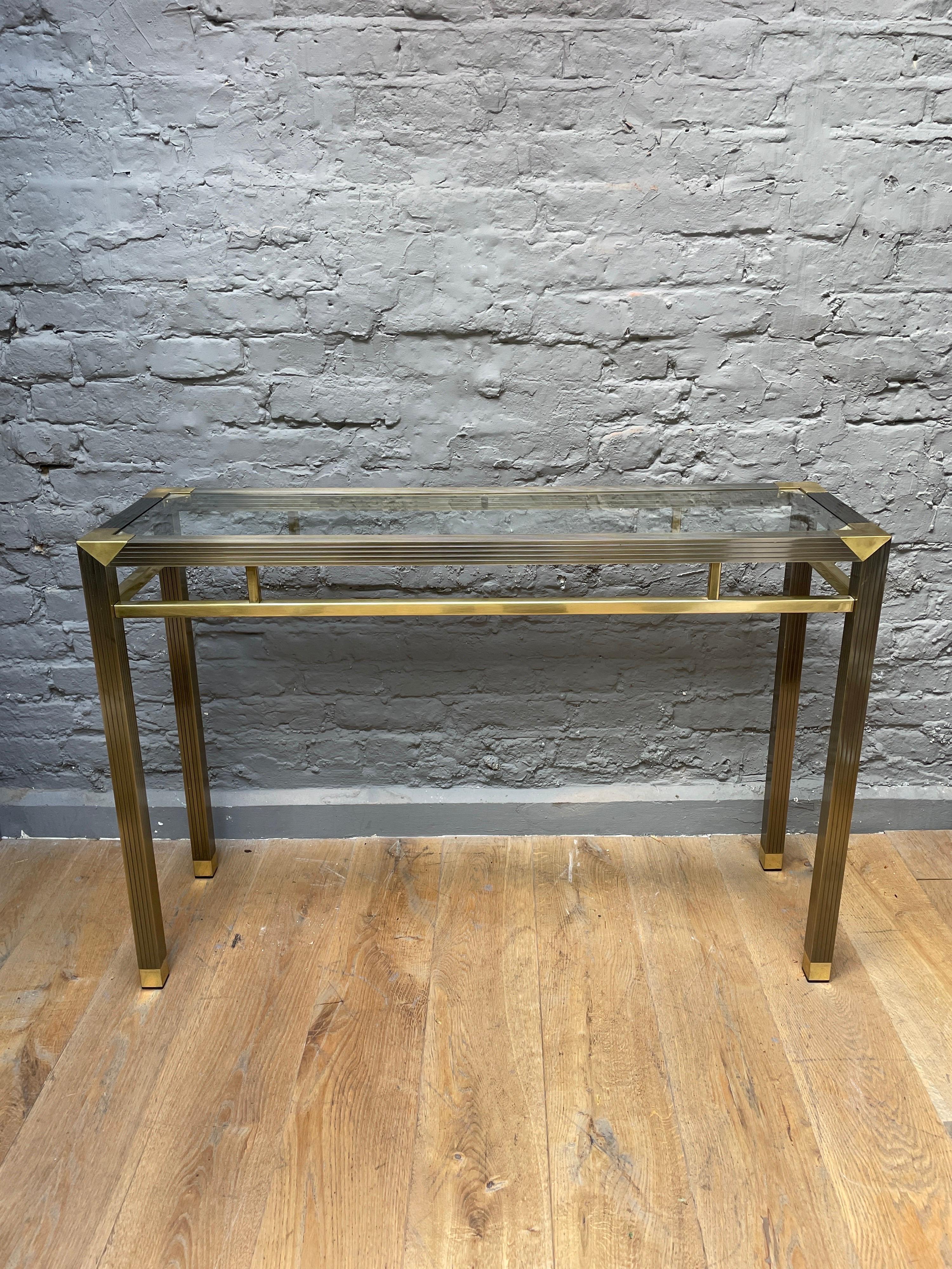 French Brass Console Table In Good Condition In London, GB