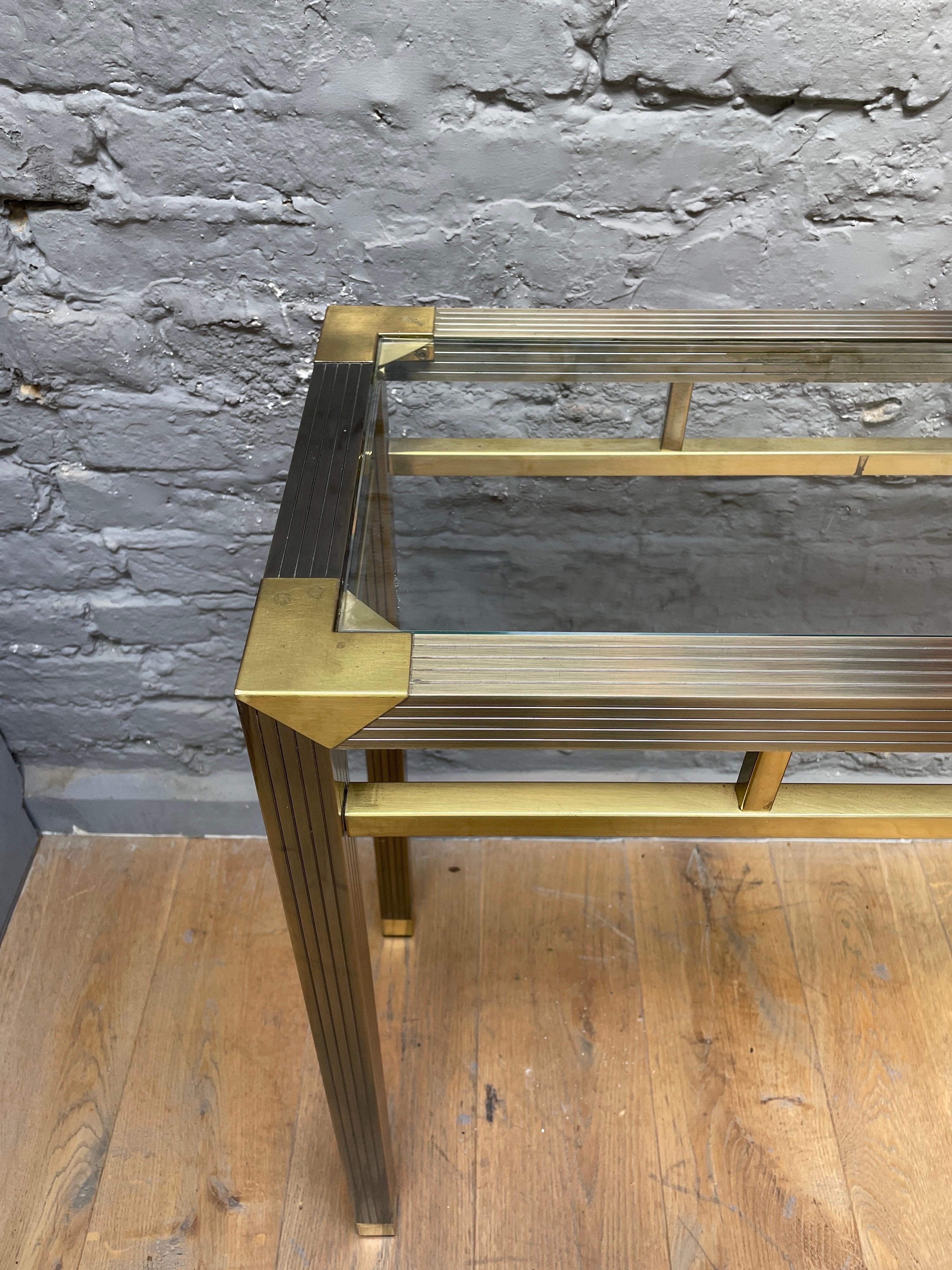 20th Century French Brass Console Table