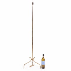 A French brass floor lamp, C. 1945.
