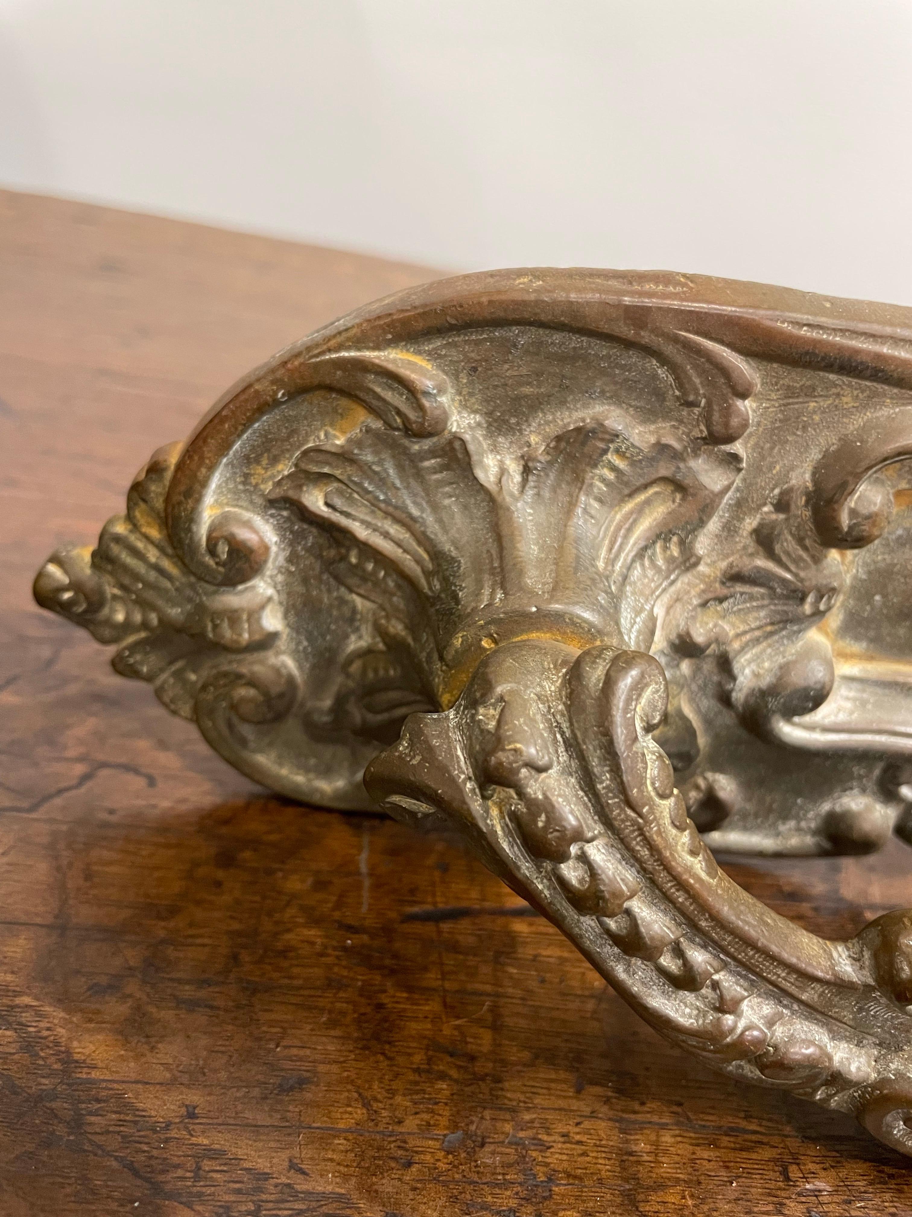 Cast A French Bronze Door Handle, 19th Centry For Sale