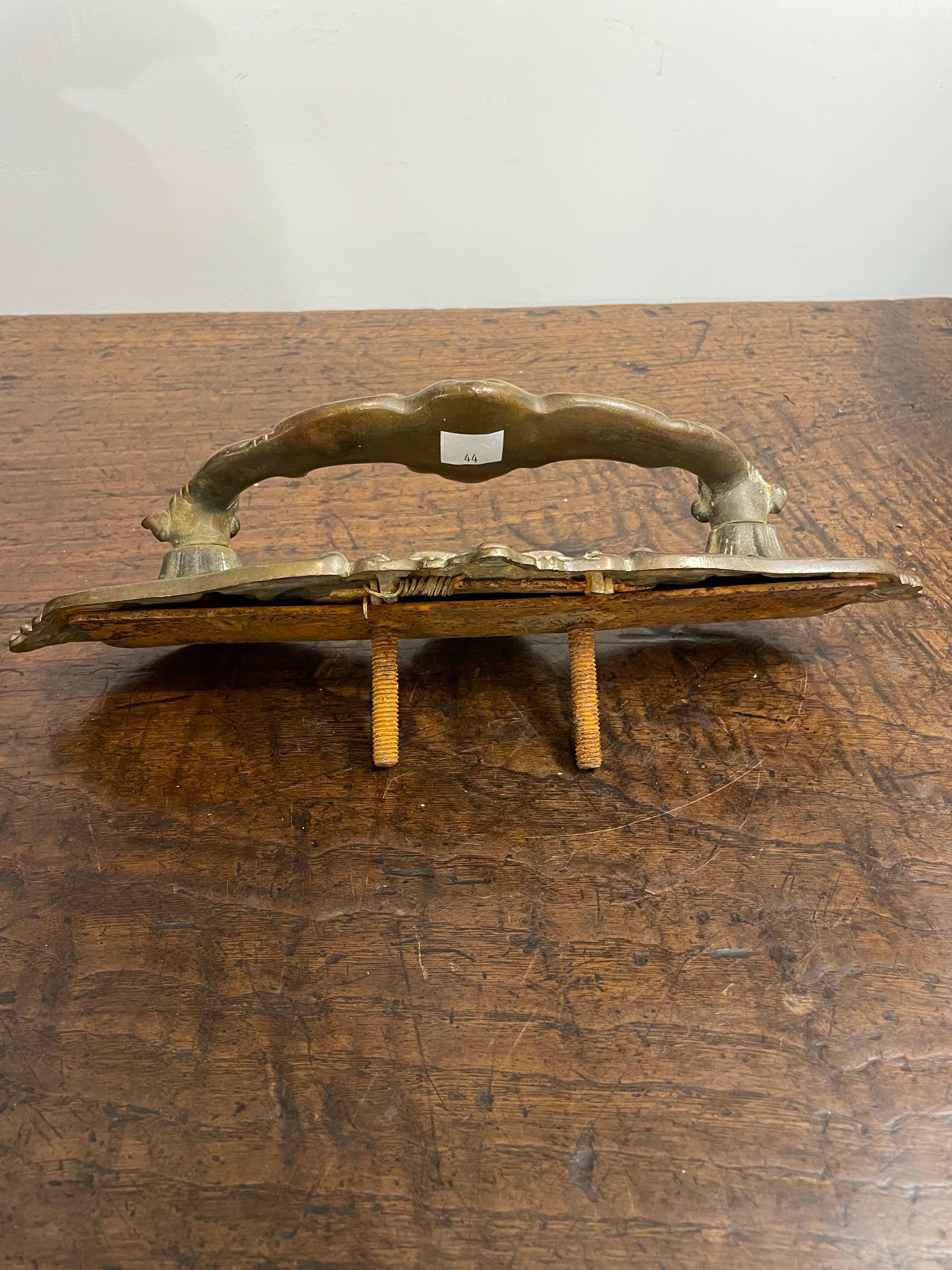 A French Bronze Door Handle, 19th Centry For Sale 1