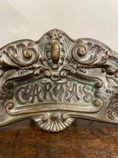 Französischer Bronze-Türgriff, 19. Jahrhundert